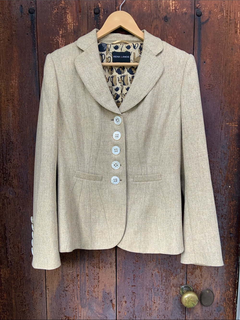 Rena Lange Wool Cashmere Jacket 10
